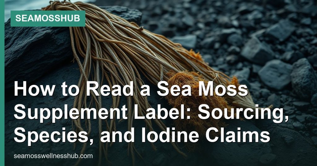 How to Read a Sea Moss Supplement Label: Sourcing, Species, and Iodine Claims - SeaMossHub