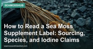How to Read a Sea Moss Supplement Label: Sourcing, Species, and Iodine Claims