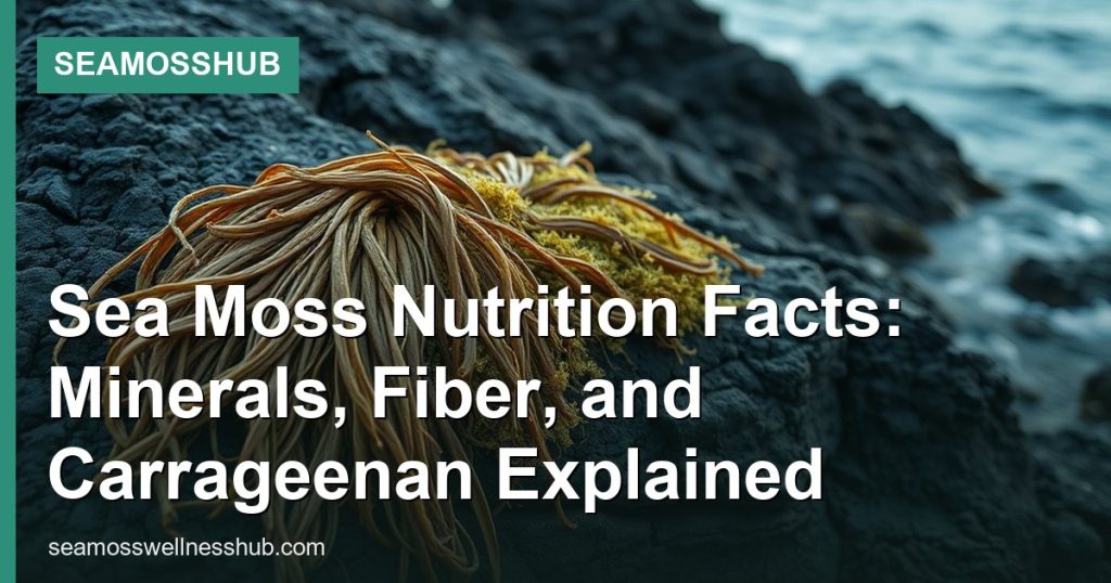 Sea Moss Nutrition Facts: Minerals, Fiber, and Carrageenan Explained - SeaMossHub