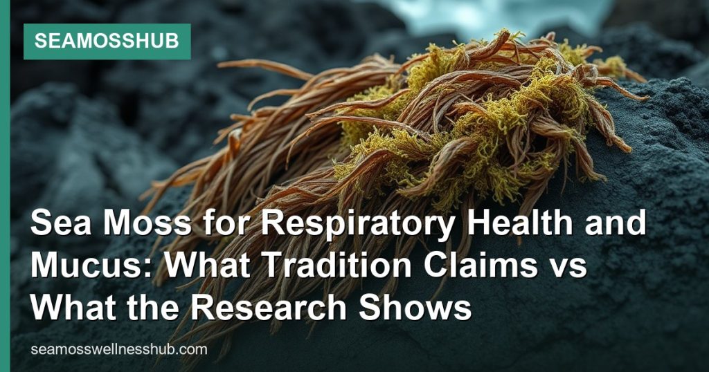 Sea Moss for Respiratory Health and Mucus: What Tradition Claims vs What the Research Shows - SeaMossHub