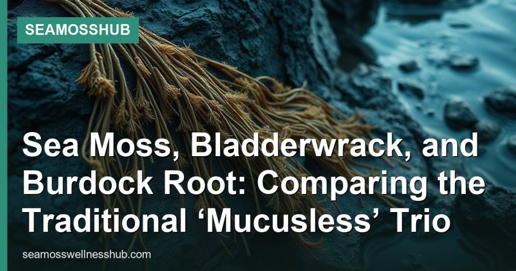 Sea Moss, Bladderwrack, and Burdock Root: Comparing the Traditional ‘Mucusless’ Trio - SeaMossHub