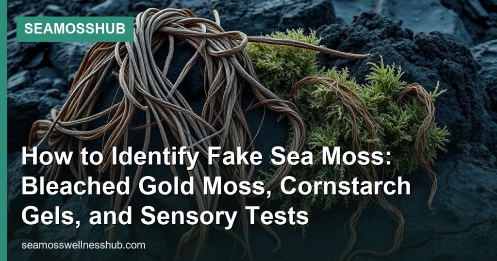 How to Identify Fake Sea Moss: Bleached Gold Moss, Cornstarch Gels, and Sensory Tests - SeaMossHub