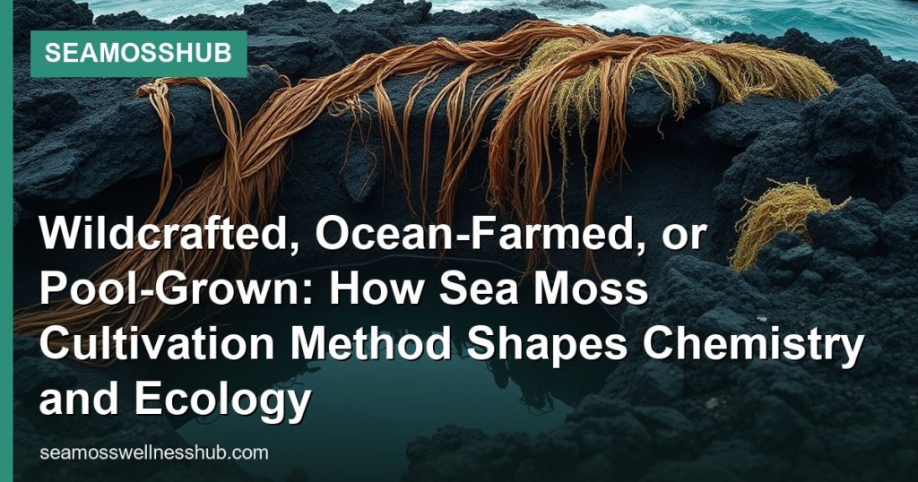 Wildcrafted, Ocean-Farmed, or Pool-Grown: How Sea Moss Cultivation Method Shapes Chemistry and Ecology - SeaMossHub
