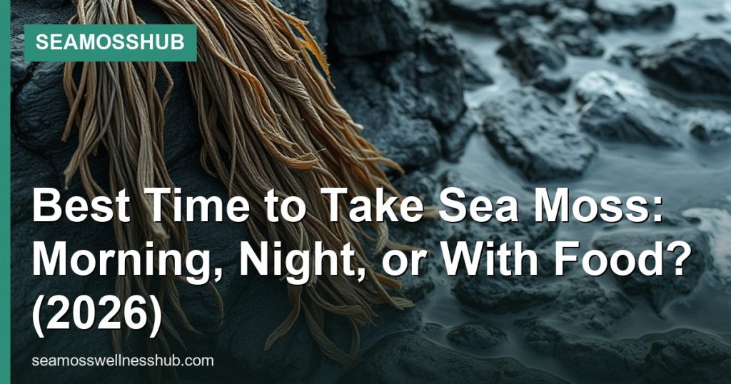 Best Time to Take Sea Moss: Morning, Night, or With Food? (2026) - SeaMossHub